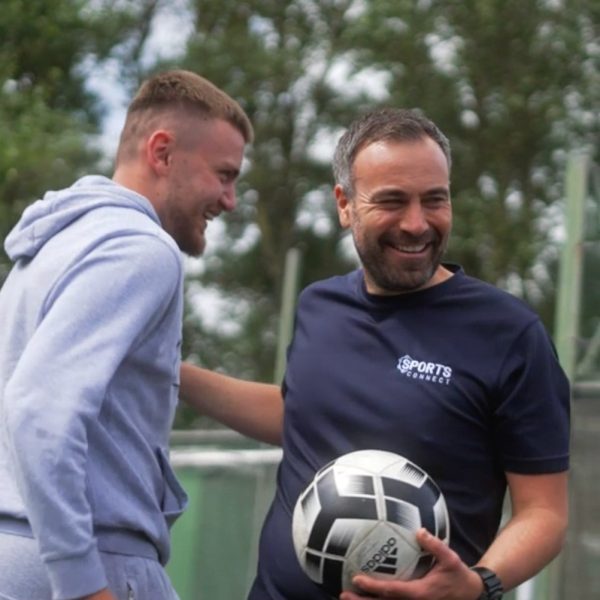 Blue Lozenge workshop participants from Kent Violence Reduction Unit engaged in outdoor football activity building relationships and trust