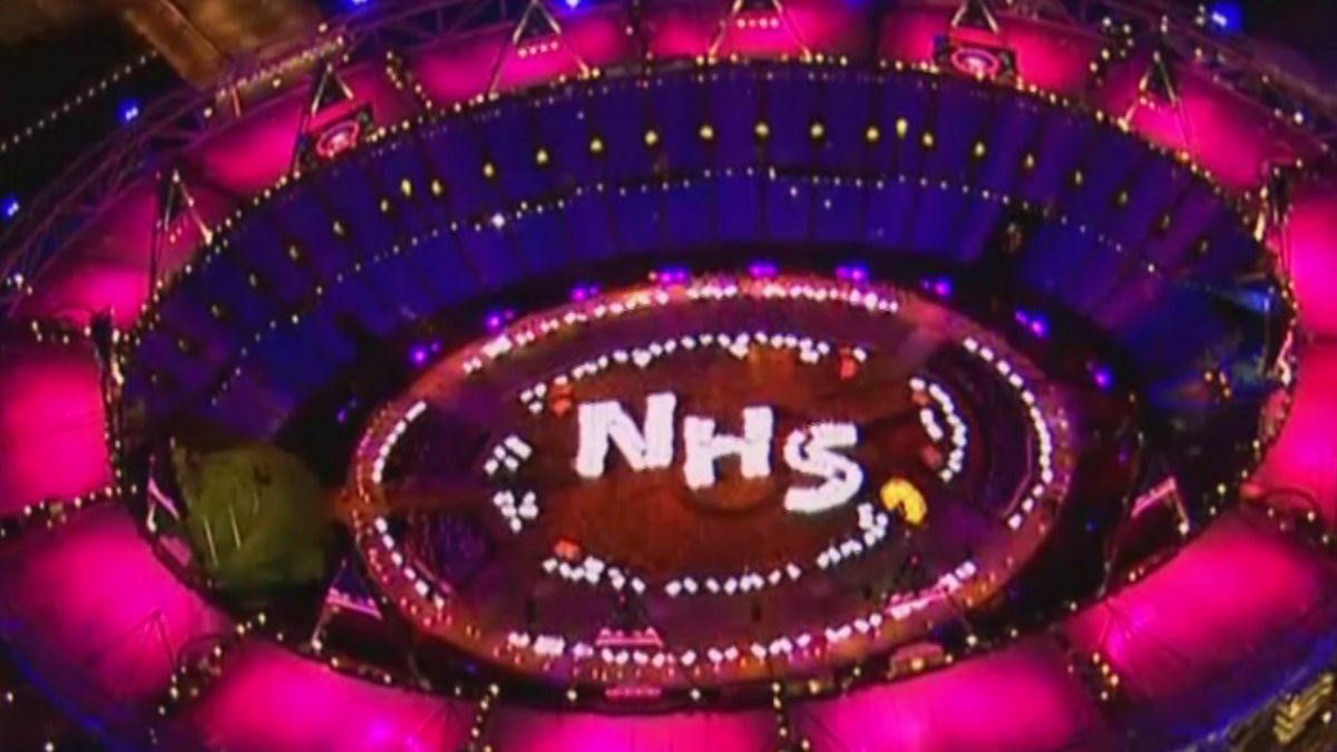 The appearance of the NHS logo in Danny Boyle's Olympics opening ceremony